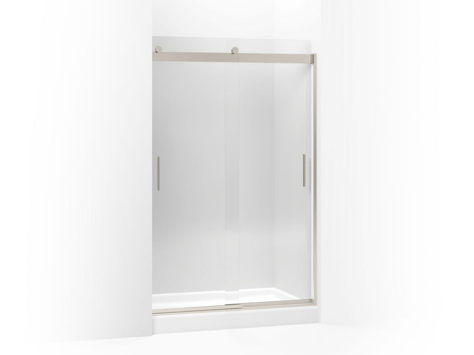 KOHLER K-706008-L Levity Sliding shower door, 74" H x 43-5/8 - 47-5/8" W, with 1/4" thick Crystal Clear glass