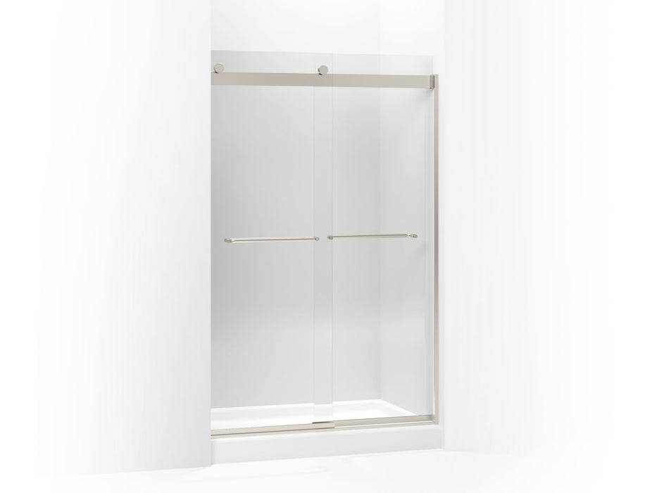 KOHLER K-706014-L Levity Sliding shower door, 74" H x 44-5/8 - 47-5/8" W, with 1/4" thick Crystal Clear glass