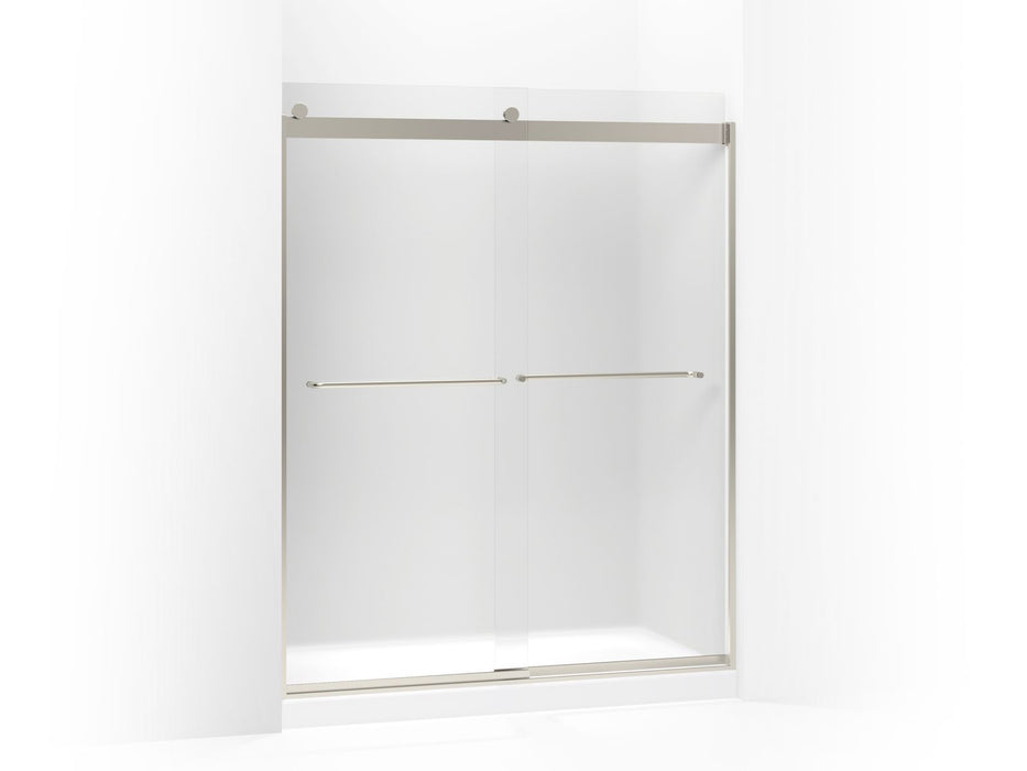 KOHLER K-706015-D3 Levity Sliding shower door, 74" H x 56-5/8 - 59-5/8" W, with 1/4" thick Frosted glass