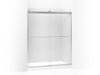 KOHLER K-706015-D3 Levity Sliding shower door, 74" H x 56-5/8 - 59-5/8" W, with 1/4" thick Frosted glass