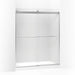 KOHLER K-706015-D3 Levity Sliding shower door, 74" H x 56-5/8 - 59-5/8" W, with 1/4" thick Frosted glass