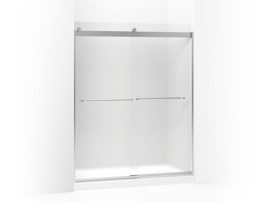 KOHLER K-706015-D3 Levity Sliding shower door, 74" H x 56-5/8 - 59-5/8" W, with 1/4" thick Frosted glass