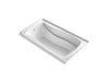 KOHLER K-1224-GHLF Mariposa 66" x 36" alcove Heated BubbleMassage air bath, left drain