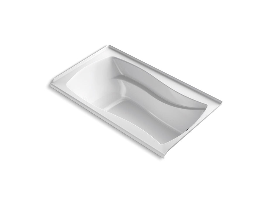 KOHLER K-1224-GHRW Mariposa 66" x 36" alcove Heated BubbleMassage air bath with Bask heated surface and right-hand drain