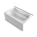 KOHLER K-1239-GHLA Mariposa 60" x 36" alcove Heated BubbleMassage air bath, left drain