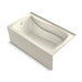 KOHLER K-1224-GHLAW Mariposa 66" x 36" alcove Heated BubbleMassage air bath with Bask heated surface, left drain