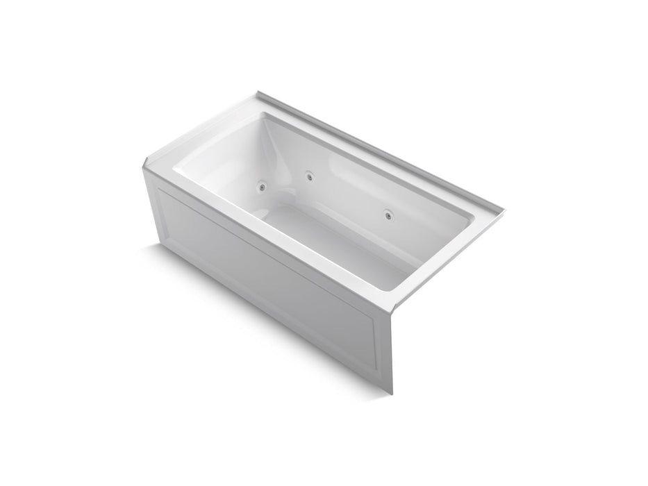 KOHLER K-1947-RA Archer 60" x 30" alcove whirlpool bath, right drain