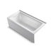 KOHLER K-1946-LAW Archer 60" x 30" alcove bath with Bask heated surface, alcove left drain