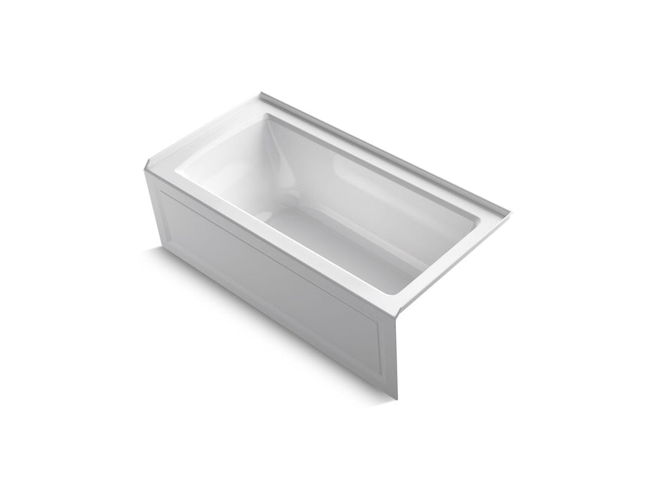 KOHLER K-1946-RAW Archer 60" x 30" alcove bath with Bask heated surface, right drain