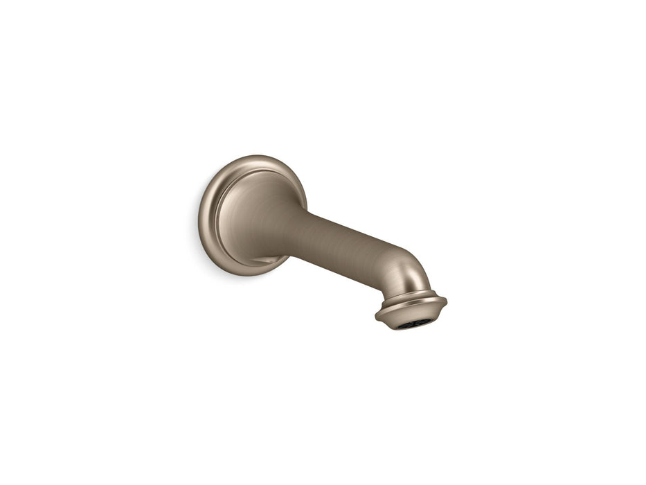 KOHLER K-72792 Artifacts Wall-mount bath spout with turned design