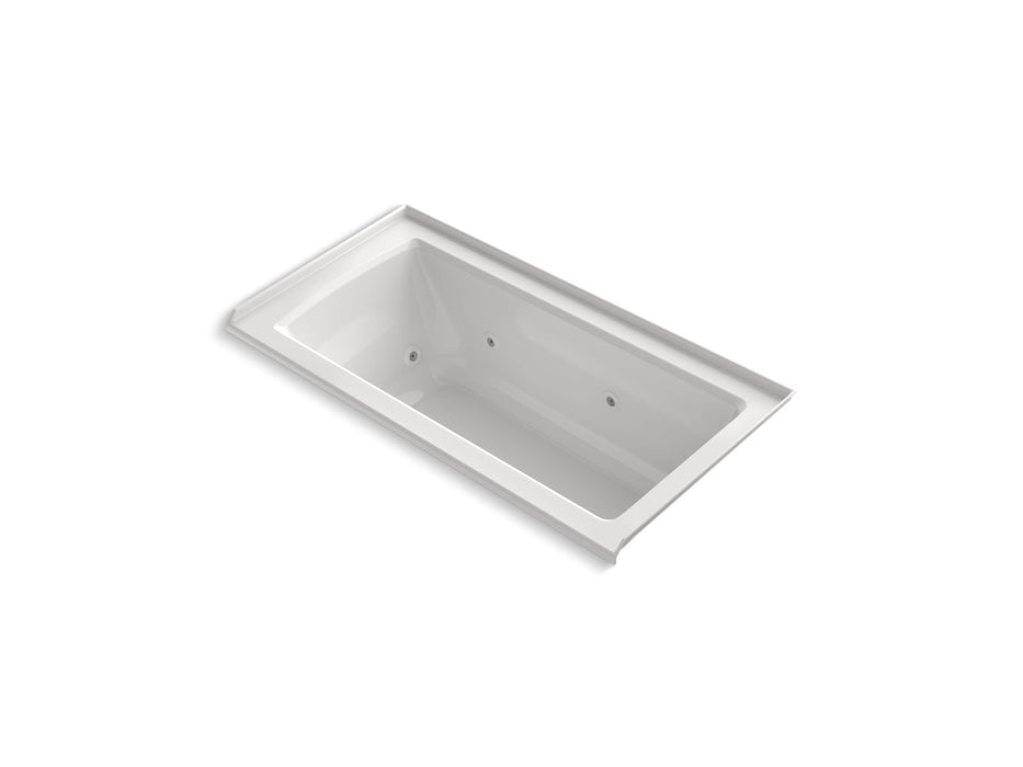 KOHLER K-1947-RH Archer 60" x 30" alcove heated whirlpool bath, right drain