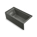 KOHLER K-1946-RAW Archer 60" x 30" alcove bath with Bask heated surface, right drain