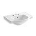 KOHLER K-5248-4 Veer 24" square pedestal bathroom sink