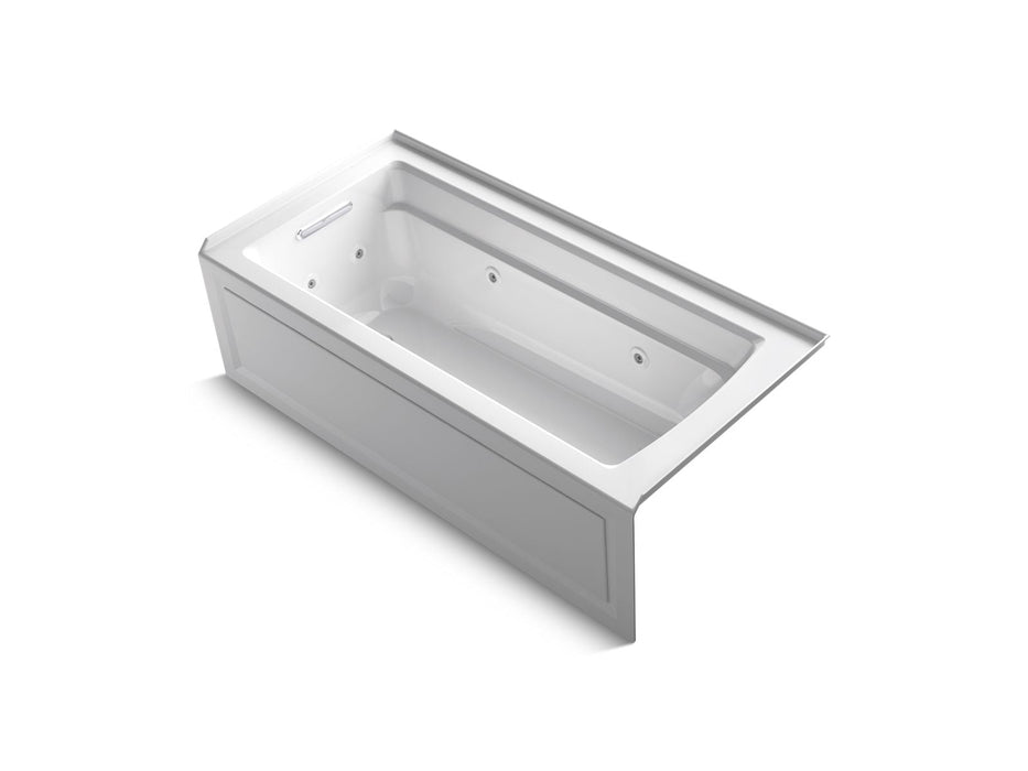 KOHLER K-1949-HLA Archer 66" x 32" alcove heated whirlpool, left hand