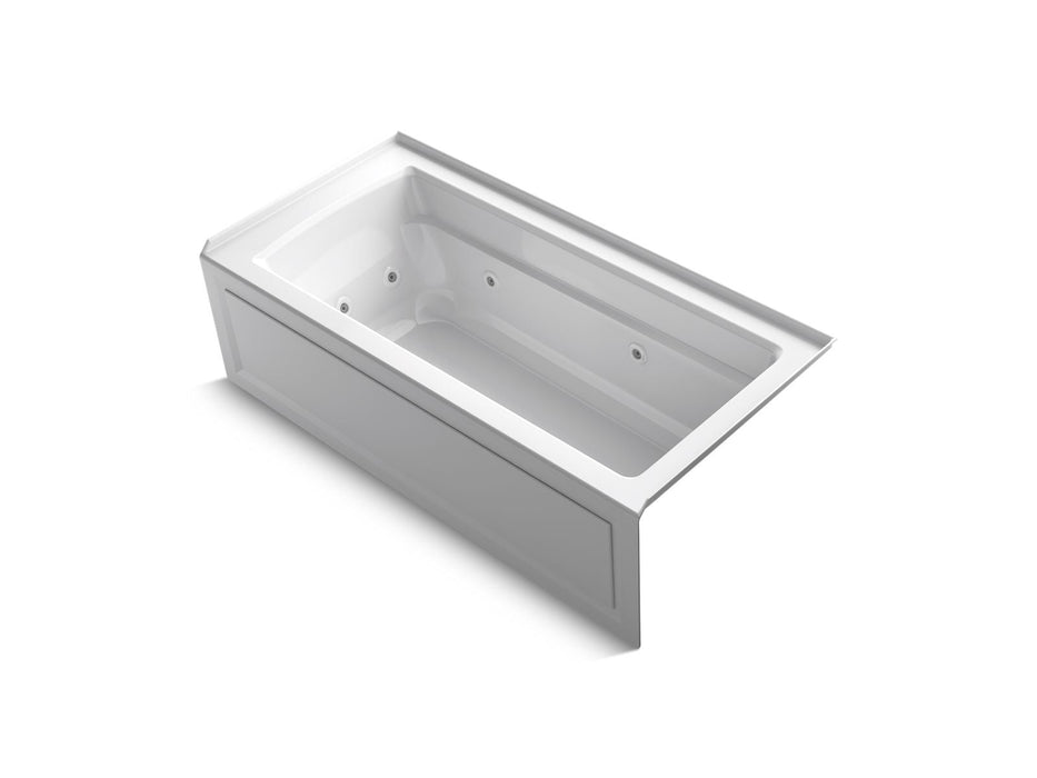 KOHLER K-1949-HRA Archer 66" x 32" alcove heated whirlpool, right drain