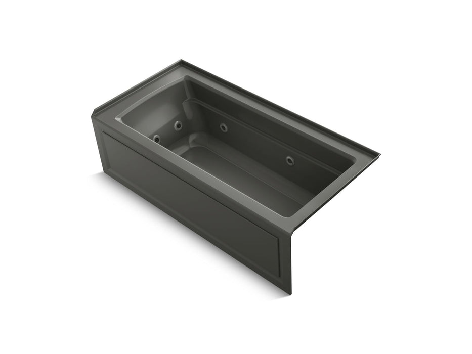 KOHLER K-1949-HRA Archer 66" x 32" alcove heated whirlpool, right drain