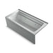 KOHLER K-1949-LAW Archer 66" x 32" alcove whirlpool bath with Bask heated surface, left drain