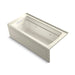 KOHLER K-1949-LA Archer 66" x 32" integral apron whirlpool with integral flange and left-hand drain