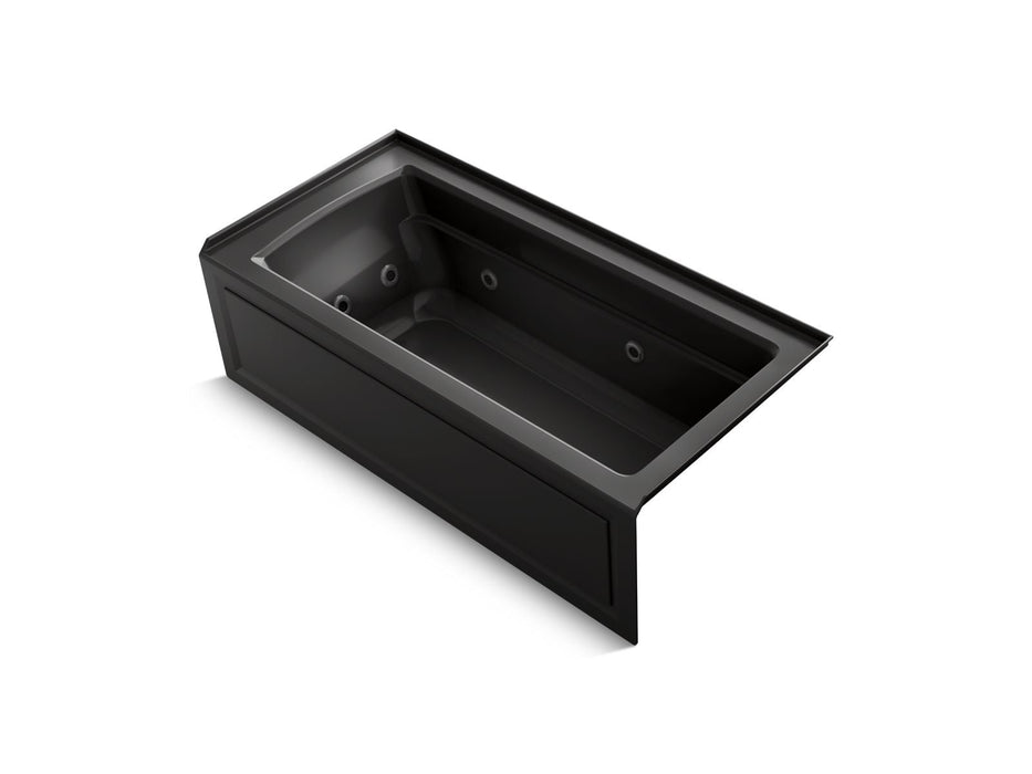 KOHLER K-1949-HRA Archer 66" x 32" alcove heated whirlpool, right drain