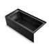 KOHLER K-1949-RAW Archer 66" x 32" alcove whirlpool bath with Bask heated surface, right drain