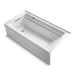 KOHLER K-1124-LAW Archer 72" x 36" alcove whirlpool bath with Bask heated surface, left drain