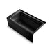 KOHLER K-1122-RAW Archer 60" x 32" alcove whirlpool bath with Bask heated surface, right drain