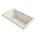 KOHLER K-1174-GHW Underscore 72" x 42" drop-in Heated BubbleMassage air bath with Bask heated surface
