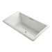 KOHLER K-1174-GHW Underscore 72" x 42" drop-in Heated BubbleMassage air bath with Bask heated surface