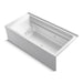 KOHLER K-1124-XGHRA Archer 72" x 36" alcove Heated BubbleMassage air bath and whirlpool, right drain