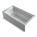 KOHLER K-1124-XGHRA Archer 72" x 36" alcove Heated BubbleMassage air bath and whirlpool, right drain