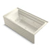 KOHLER K-1124-XGHRA Archer 72" x 36" alcove Heated BubbleMassage air bath and whirlpool, right drain