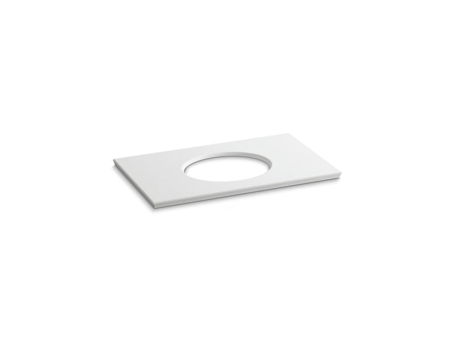 KOHLER K-5423 Solid/Expressions 37" vanity top with single Verticyl oval cutout