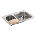 KOHLER K-3361-1 Staccato 33" top-mount double-bowl kitchen sink