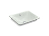 KOHLER K-5400-W Iron Plains 18-1/2" rectangular vessel bathroom sink