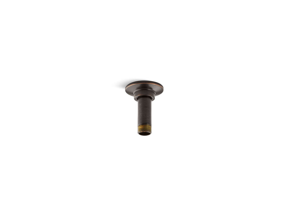 KOHLER K-7396 3" ceiling-mount single-function rainhead arm and flange