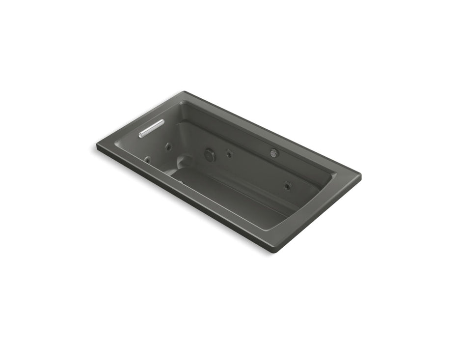 KOHLER K-1122-XHGH Archer 60" x 32" drop-in Heated BubbleMassage air bath and whirlpool
