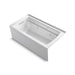 KOHLER K-1122-XGHRA Archer 60" x 32" alcove Heated BubbleMassage air bath and whirlpool, right drain