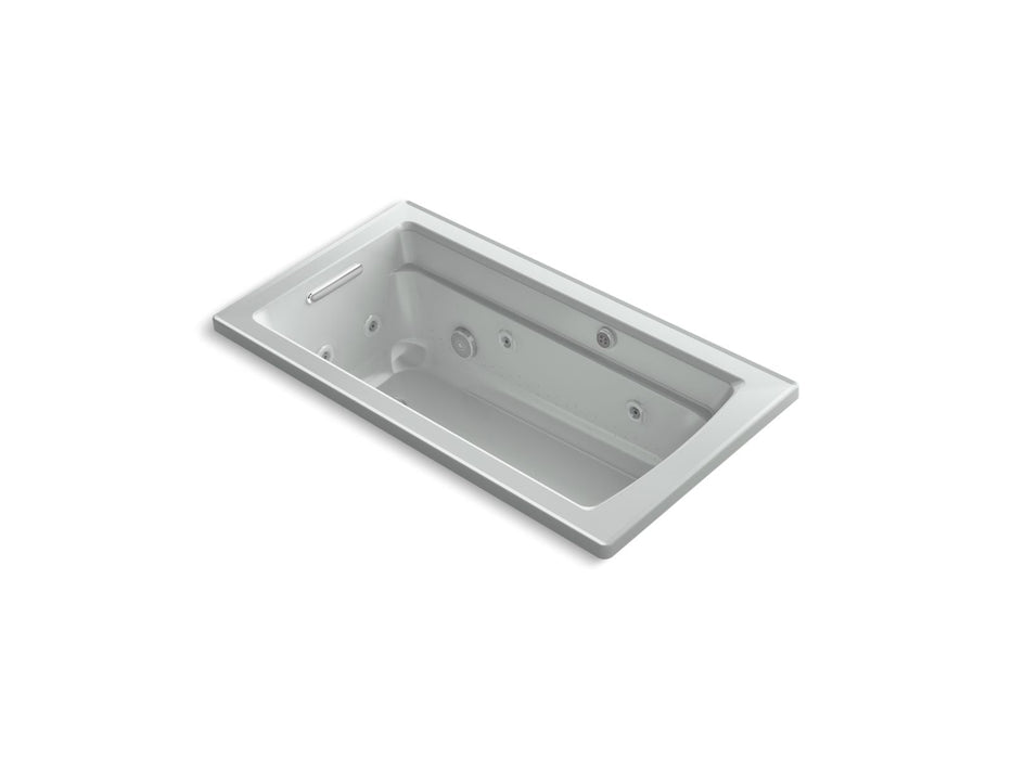 KOHLER K-1122-XHGH Archer 60" x 32" drop-in Heated BubbleMassage air bath and whirlpool