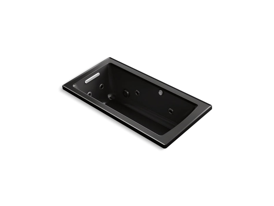 KOHLER K-1947-XHGH Archer 60" x 30" drop-in Heated BubbleMassage air bath with whirlpool