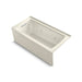 KOHLER K-1947-XGHLA Archer 60" x 30" alcove Heated BubbleMassage air bath and whirlpool, left drain