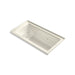 KOHLER K-1947-XHGHR Archer 60" x 30" alcove Heated BubbleMassage air bath and whirlpool, right drain