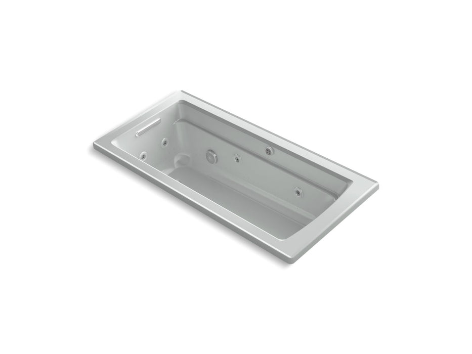KOHLER K-1949-XHGH Archer 66" x 32" drop-in Heated BubbleMassage air bath with whirlpool