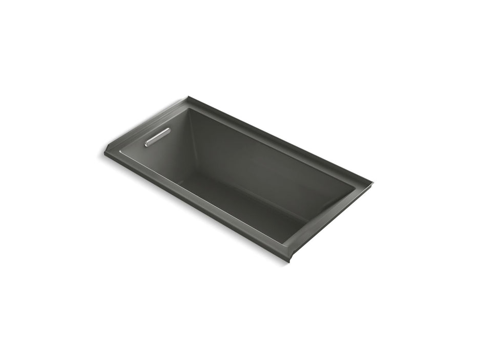 KOHLER K-1121-LW Underscore 60" x 30" alcove bath with Bask heated surface, left drain