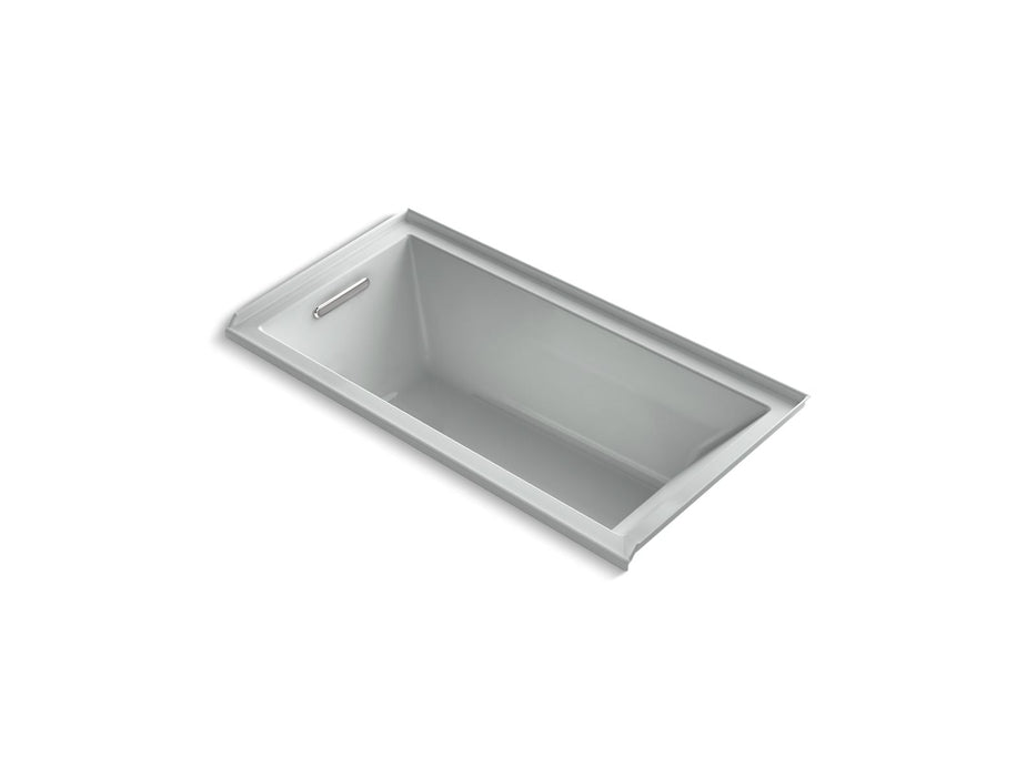 KOHLER K-1121-LW Underscore 60" x 30" alcove bath with Bask heated surface, left drain