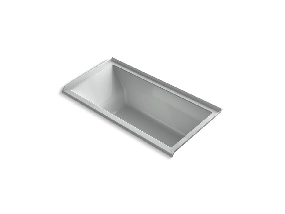 KOHLER K-1121-RW Underscore 60" x 30" alcove bath with Bask heated surface, right drain