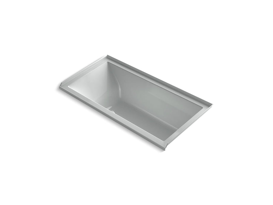 KOHLER K-1167-GHRF Underscore 60" x 30" alcove Heated BubbleMassage air bath, right drain