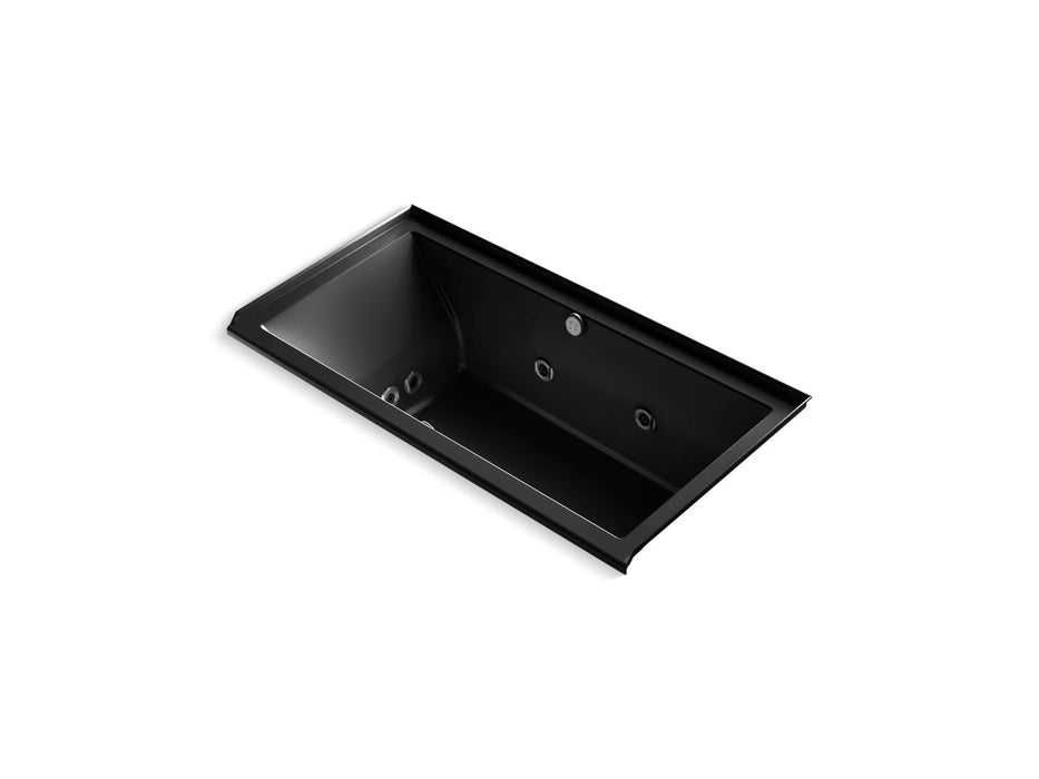 KOHLER K-1167-XHGHR Underscore 60" x 30" alcove Heated BubbleMassage air bath with whirlpool, right drain