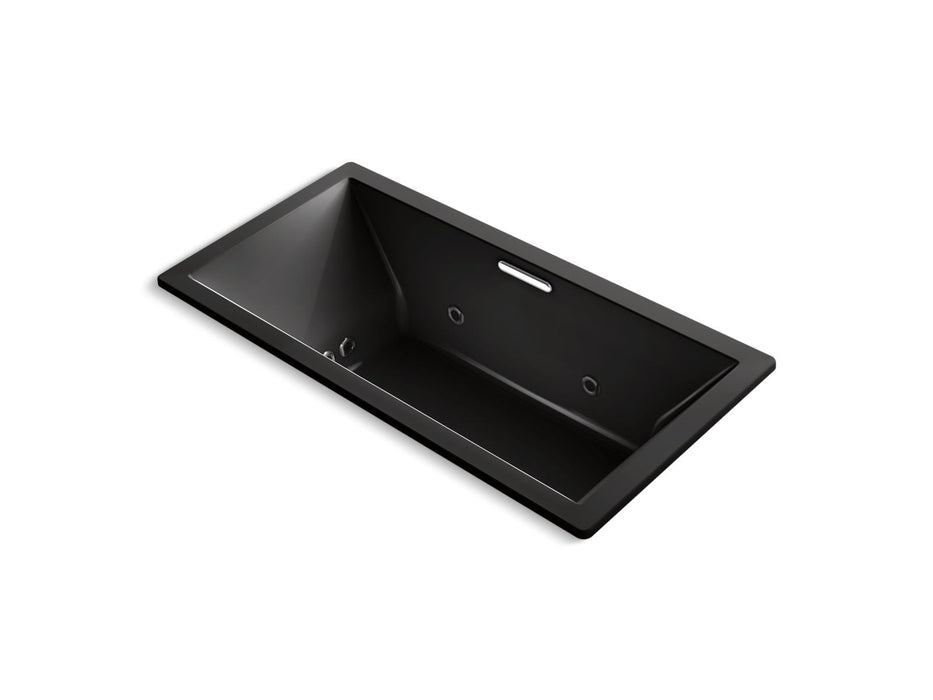 KOHLER K-1835-XHGH Underscore 72" x 36" drop-in Heated BubbleMassage air bath with whirlpool