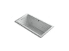 KOHLER K-1168-XHGH Underscore 60" x 32" drop-in Heated BubbleMassage air bath with whirlpool