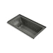 KOHLER K-1947-RW Archer 60" x 30" alcove whirlpool bath with Bask heated surface, right drain